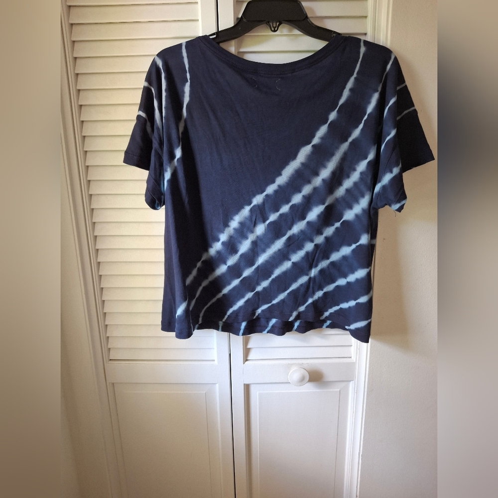 Lou & Grey Indigo Tie-Dye Short Sleeve Tee - Picture 3 of 3